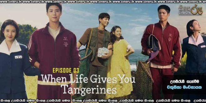 When Life Gives You Tangerines (2025) E03 Sinhala Subtitles